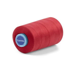 Швейные нитки (полиэстер) 50/2   "Gamma"  ( 101-200 )  4570 м №115 т.красный