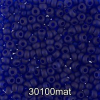 Бисер Чехия круглый 3   10/0   2.3 мм  500 г 30100 mat (Ф634) т.васильковый мат.
