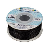 Шнур "Gamma"   1 мм  GC-001MC   цв. метал.   100 м ± 0.5 м №05 черный