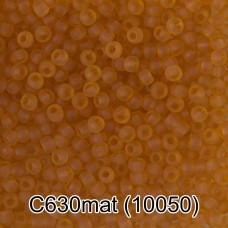 Бисер Чехия "GAMMA" круглый 3   10/0   2.3 мм  10 х  5 г  1-й сорт C630mat т.рыжий мат. ( 10050 )