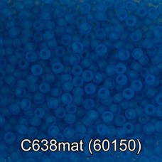 Бисер Чехия "GAMMA" круглый 3   10/0   2.3 мм  10 х  5 г  1-й сорт C638mat св.синий мат. ( 60150 )