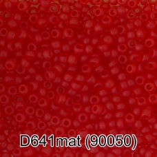 Бисер Чехия "GAMMA" круглый 4   10/0   2.3 мм  10 х  5 г  1-й сорт D641mat оранжево-красный мат. ( 90050 )