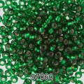 Бисер Чехия круглый 5 10/0 2.3 мм 500 г 57060 (Ф065) изумрудный