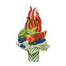 Кристальная (алмазная) мозаика  "ФРЕЯ" №04   СК/Распродажа ALVR-121 "Вкусный букет" 40 х 30 см