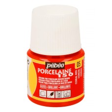 "PEBEO"   Краска по фарфору и керамике под обжиг глянцевая Porcelaine 150   45 мл 024-005 коралловый