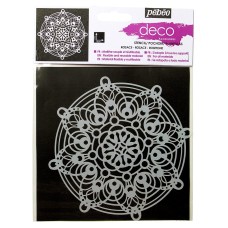 "PEBEO"   Трафарет deco   15х15 см розетка 094634