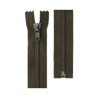 Молния Металл оксид (черный никель) ZIP 5B   однозамковая   50 см Тип 5   10 шт  разъёмная   "Gamma" №316 коричнев.хаки