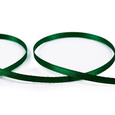 Лента атласная 3 мм ( 1/8 ")  "Gamma"   AL-3P   двухстор.   91.4 м №036 т-изумрудный