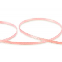 Лента атласная 3 мм ( 1/8 ")  "Gamma"   AL-3P   двухстор.   91.4 м №041 розовый