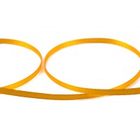 Лента атласная 3 мм ( 1/8 ")  "Gamma"   AL-3P   двухстор.   91.4 м №120 т-желтый