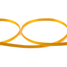 Лента атласная 3 мм ( 1/8 ")  "Gamma"   AL-3P   двухстор.   91.4 м №120 т-желтый