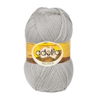 Пряжа ADELIA "OLIVIA"   60\% акрил, 40\% шерсть   5 шт. х  100 г  250 м ± 10 м №21 св.серый