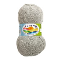 Пряжа ALPINA "KLEMENT"   80\% альпака, 20\% мериносовая шерсть   4 шт. х  50 г  300 м ± 10 м №03 св.серый