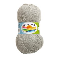 Пряжа ALPINA "KLEMENT"   80\% альпака, 20\% мериносовая шерсть   4 шт. х  50 г  300 м ± 10 м №03 св.серый