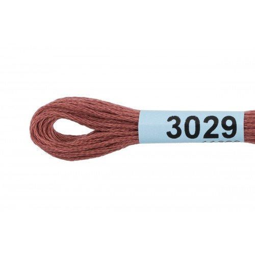 Нитки для вышивания "Gamma"    мулине  ( 0820-3070 )  100\% хлопок   24 x  8 м №3029 св.шоколадный