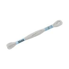 Нитки для вышивания "Gamma"    мулине  ( 0820-3070 )  100\% хлопок   24 x  8 м №3045 св.серый