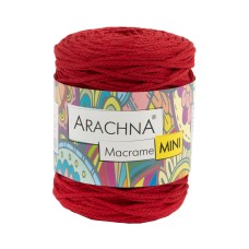 Пряжа ARACHNA "Macrame Mini"   80\% хлопок, 20\% полиэстер   4 шт. х  250 г ± 10 г  200 м ± 20 м №08 красный