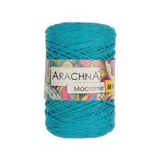 Пряжа ARACHNA "Macrame Mini"   80\% хлопок, 20\% полиэстер   4 шт. х  250 г ± 10 г  200 м ± 20 м №13 бирюзовый