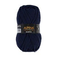 Пряжа ALPINA "MARTA"   100\% тактифил   5 шт. х  100 г  120 м ± 6 м №015 т.синий