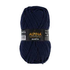 Пряжа ALPINA "MARTA"   100\% тактифил   5 шт. х  100 г  120 м ± 6 м №015 т.синий