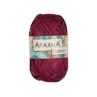 Пряжа ARACHNA "Papyrus"   100\% целлюлоза   10 шт. х  40 г ± 3 г  50 м ± 4 м №11 бордовый