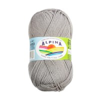 Пряжа ALPINA "DISCO"   86\% хлопок, 14\% полиамид   10 шт. х  50 г  150 м ± 4 м №05 серый