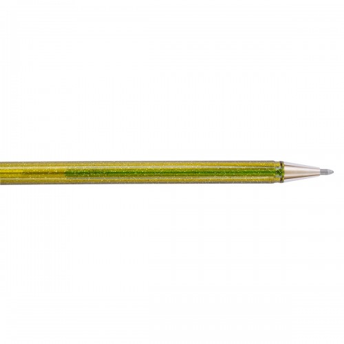 "Pentel"   Ручка гелевая Hybrid Dual Metallic,  d 1 мм K110-DDGX цвет чернил: желтый цвет чернил: зелёный
