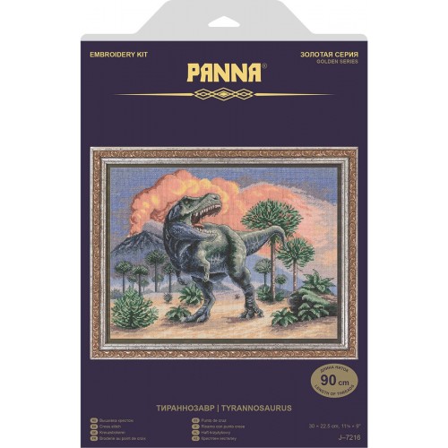 Набор для вышивания "PANNA" "Золотая серия"   J-7216   "Тираннозавр" 30  х 22.5  см
