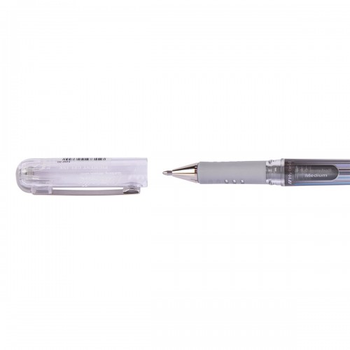 "Pentel"   Ручка гелевая с металлическим наконечником Hybrid Gel Grip DX  d 1 мм  12 шт. K230-ZO цвет чернил: под серебро