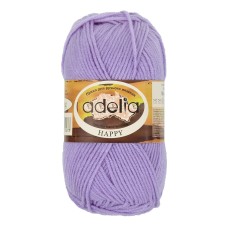 Пряжа ADELIA "HAPPY"   100\% акрил   10 шт. х  50 г  128 м ± 7 м №19 сиреневый