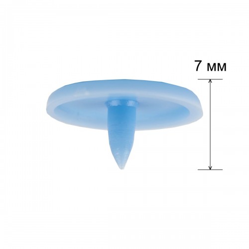Кнопка "Micron"   POM-12   Кнопки пластиковые   пластик  d 12 мм  15 шт. № 005 голубой