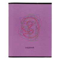 "Светоч"   Тетрадь "Шрифты"   A5   96 л.  на скобе   60 г/кв.м , белизна 100 \%  6 шт.  клетка SVT_961221_02  фиолетовый