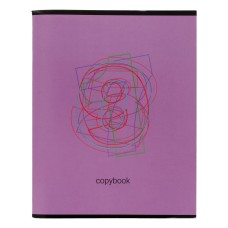 "Светоч"   Тетрадь "Шрифты"   A5   96 л.  на скобе   60 г/кв.м , белизна 100 \%  6 шт.  клетка SVT_961221_02  фиолетовый