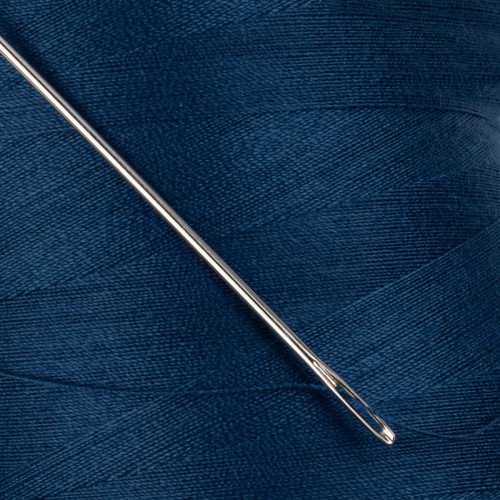 Швейные нитки (полиэстер) 40/2   "Nitka"  ( 301-400 )  4570 м №319 синий