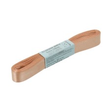 Лента атласная 12 мм ( 1/2 ")  "Gamma"   AL-12P   ФАСОВКА   10 x  5.4 м №022 бежевый