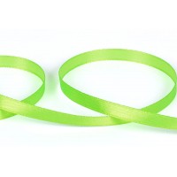 Лента атласная 6 мм ( 1/4 ")  "Gamma"   33 м ± 2 м №506N(13-0340) зеленый(неон)