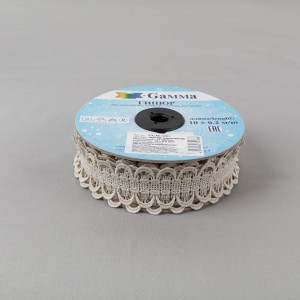 Гипюр "Gamma"   32 мм  GGM-3203   в рулоне   10 м ± 0.2 GP014BE  бежевый