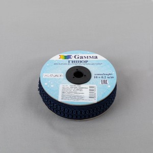 Гипюр "Gamma"   27 мм  GGM-2703   в рулоне   10 м ± 0.2 GP012DB т.синий