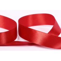 Лента атласная 25 мм ( 1 ")  "Gamma"   33 м ± 2 м №111 красный