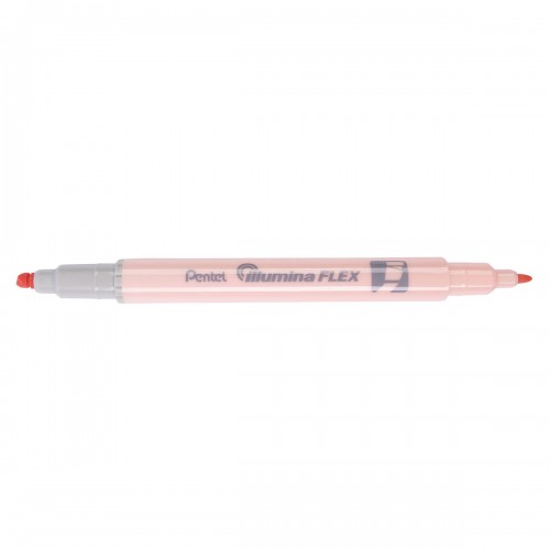 "Pentel"   Текстовыделитель двусторонний "Illumina flex"   1,0 - 3,5 мм   перо скошенное   10 шт. SLW11P-FE оранжевый