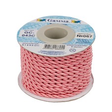 Шнур "Gamma"   4 мм  GC-043C   витой   9.1 м ± 0.5 м №067 св-розовый