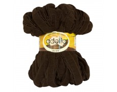 Пряжа ADELIA "RUFF"   100\% акрил   2 шт. х  150 г  60 м ± 3 м  СК/Распродажа №14 т.коричневый