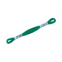 Нитки для вышивания "Gamma"    мулине  ( 3071-3172 )  100\% хлопок   24 x  8 м №3136 яр.зеленый