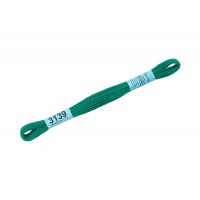 Нитки для вышивания "Gamma"    мулине  ( 3071-3172 )  100\% хлопок   24 x  8 м №3139 т.зеленый