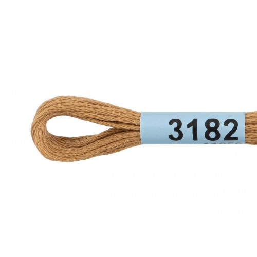 Нитки для вышивания "Gamma"    мулине  ( 3173-6115 )  100\% хлопок   24 x  8 м №3182 т.бежевый