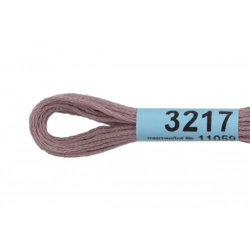 Нитки для вышивания "Gamma"    мулине  ( 3173-6115 )  100\% хлопок   24 x  8 м №3217 какао