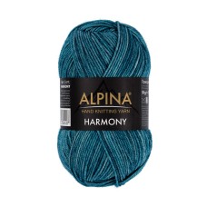Пряжа ALPINA "HARMONY"   100\% мериносовая шерсть   10 шт. х  50 г  175 м ± 5 м №05 т.бирюзовый
