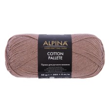 Пряжа ALPINA "COTTON PALLETE"   50\% хлопок, 50\% акрил   10 шт. х  50 г  205 м ± 5 м №07 св.коричневый