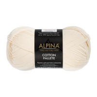 Пряжа ALPINA "COTTON PALLETE"   50\% хлопок, 50\% акрил   10 шт. х  50 г  205 м ± 5 м №05 молочный