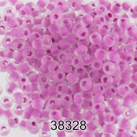 Бисер Чехия круглый 5   10/0   2.3 мм  500 г 38328 (Ф201) сиреневый мат.